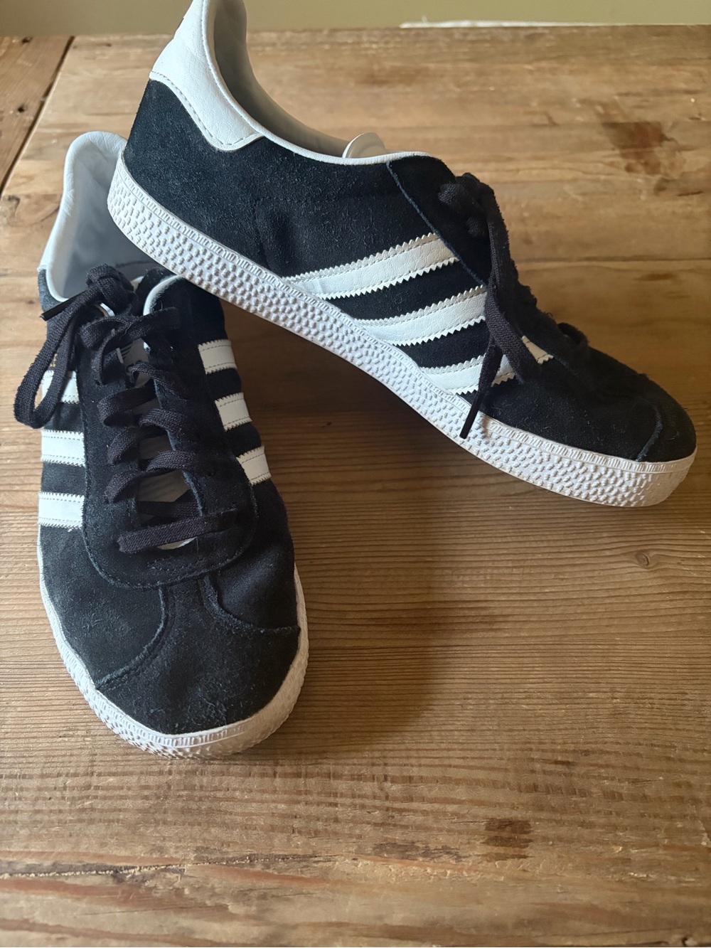Adidas Black Suede Gazelle Sneakers Ultralite size 6.5